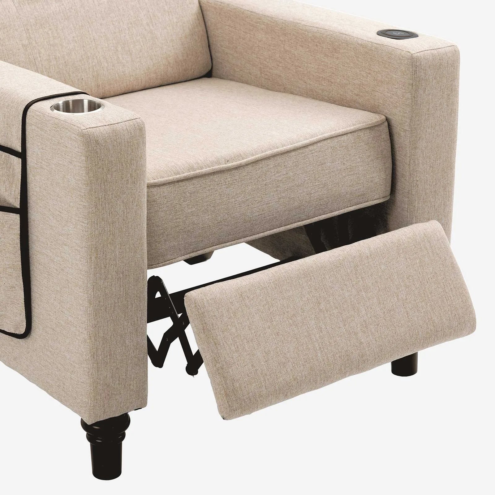 beige power standard recliners