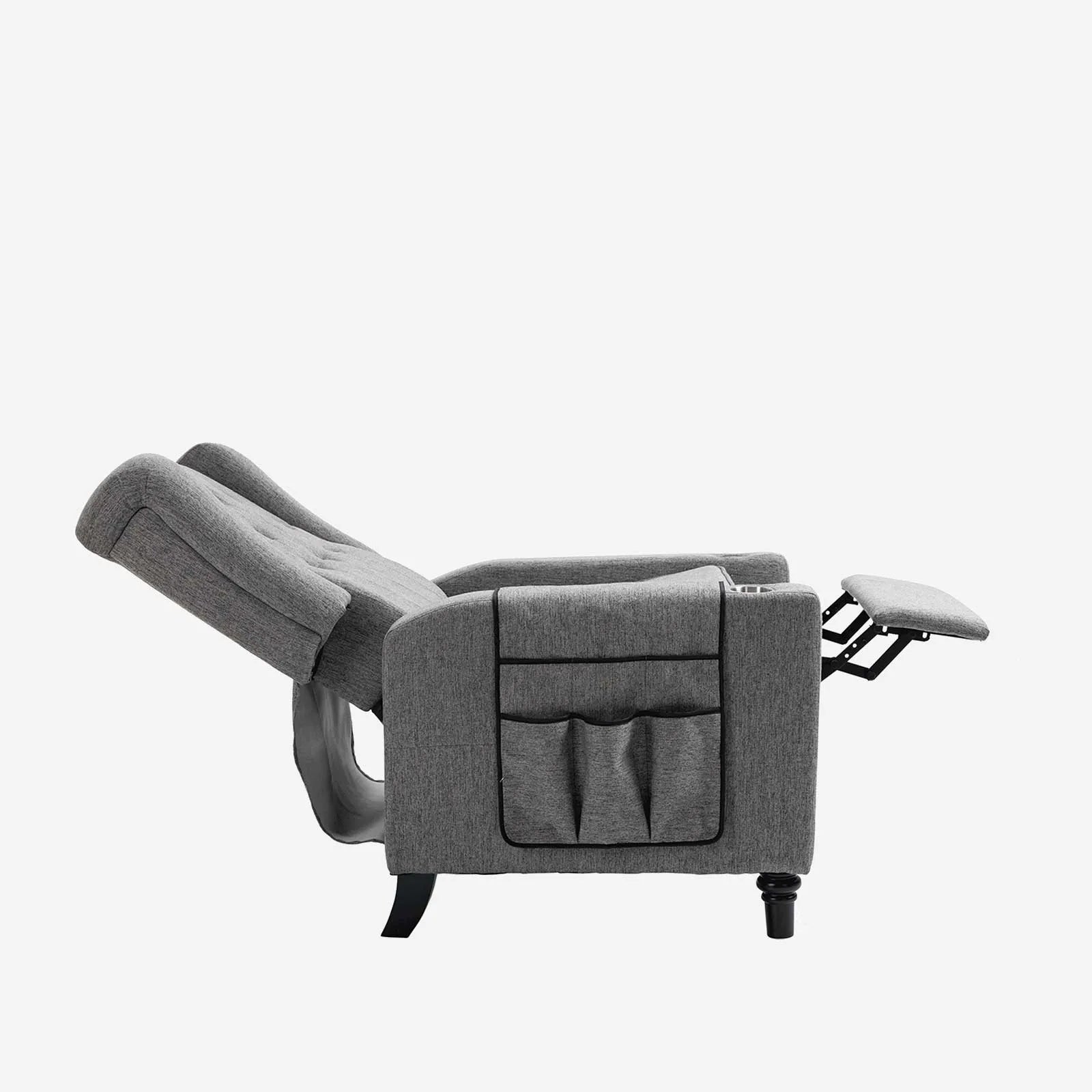 dark gray power standard recliners