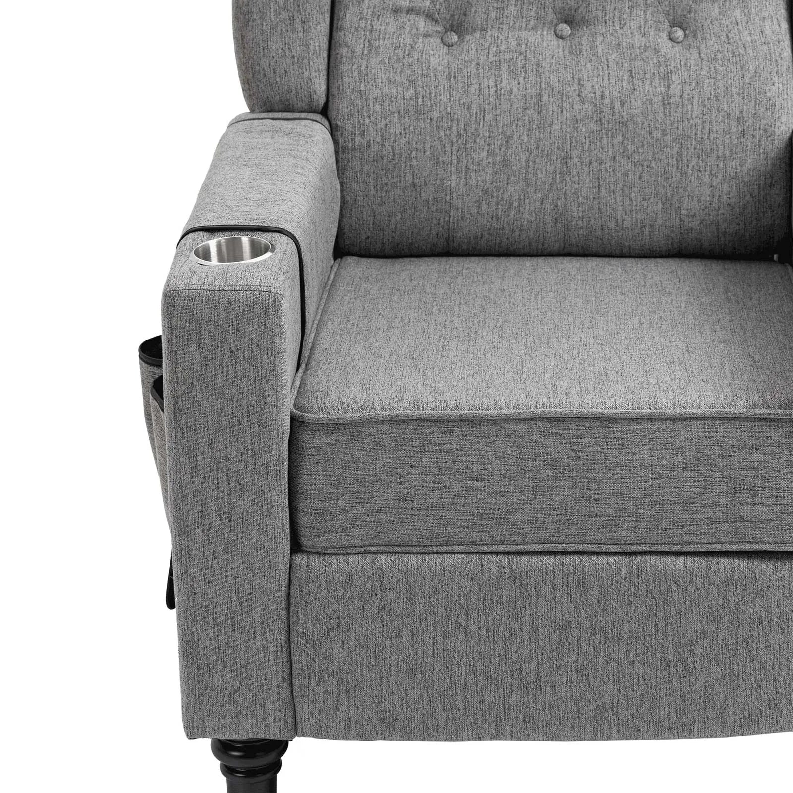 dark gray power standard recliners