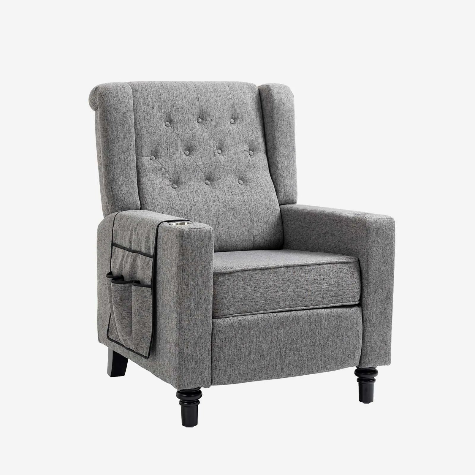 dark gray power standard recliners