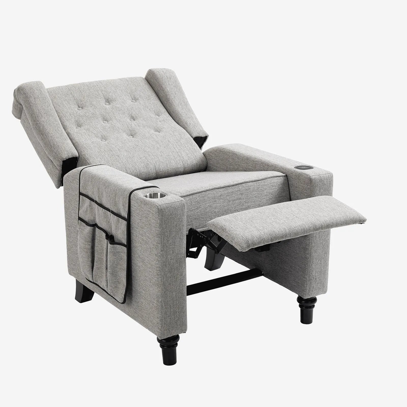 light gray power standard recliners