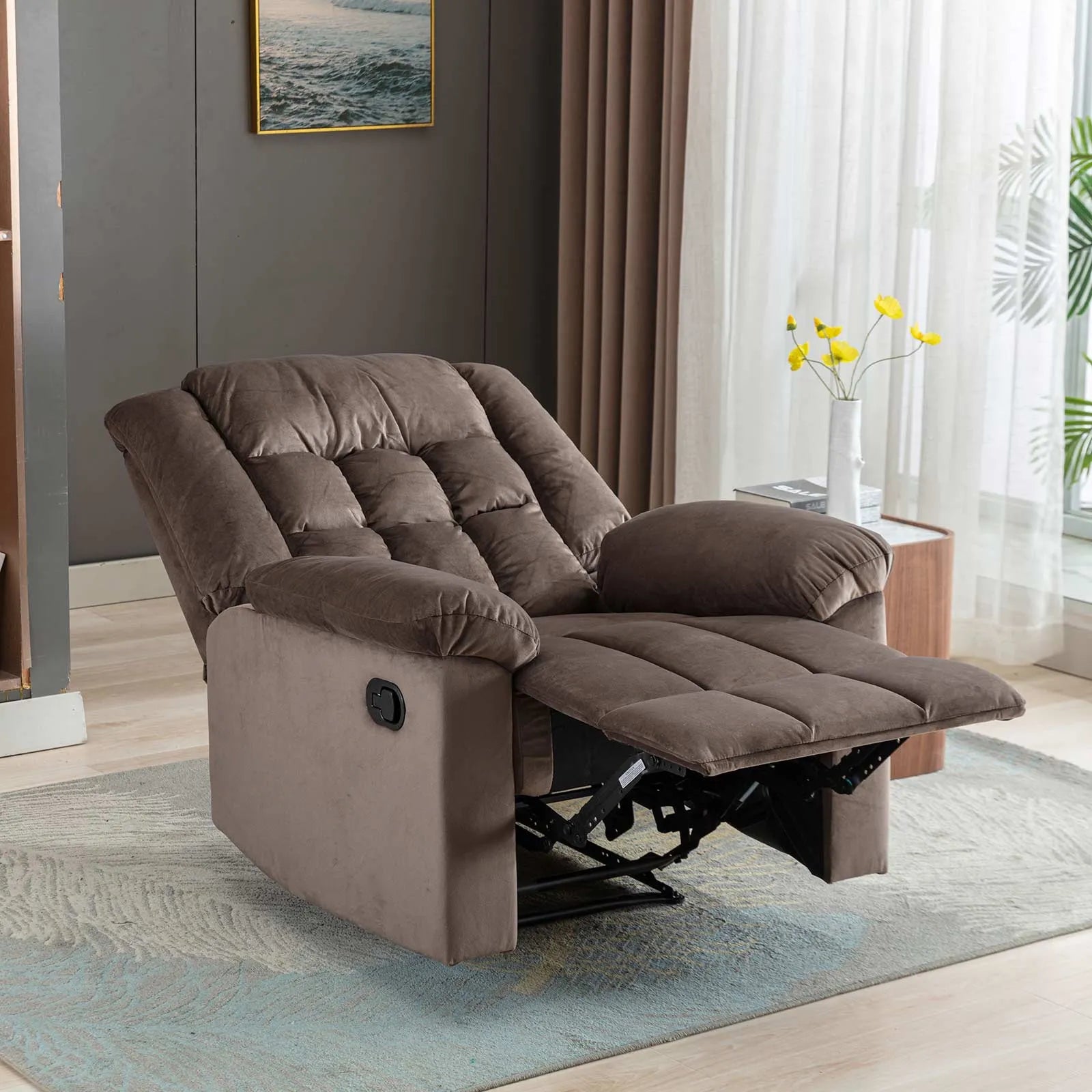 brown power standard recliners