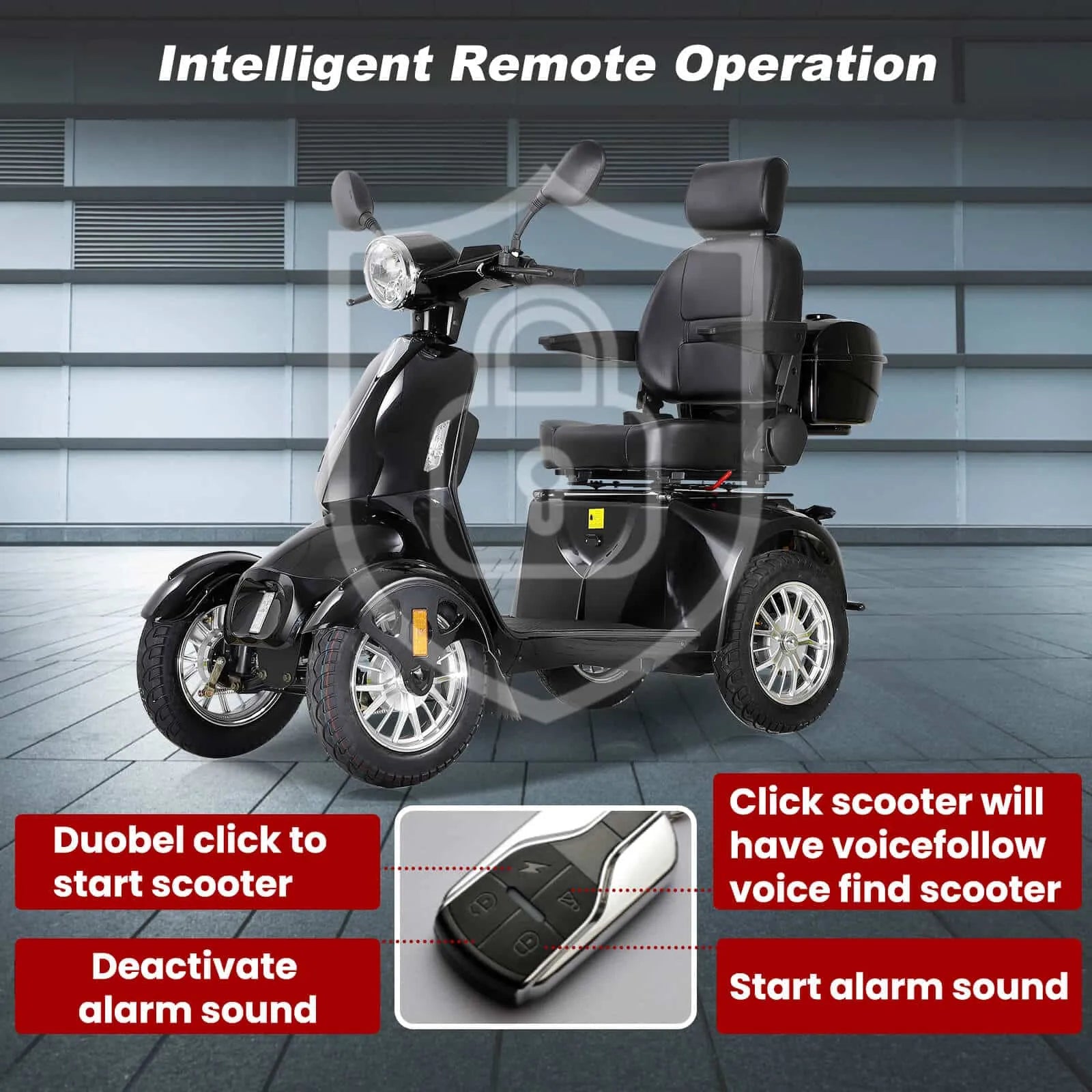 mobility scooter with remote key